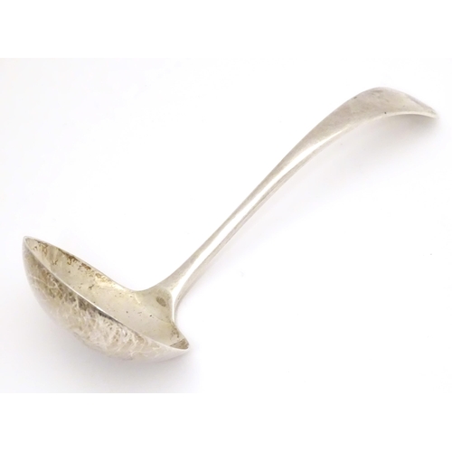 503 - A silver old English pattern sauce ladle.  Hallmarked Sheffield 1938 maker Viner's Ltd (Emile Viner)... 