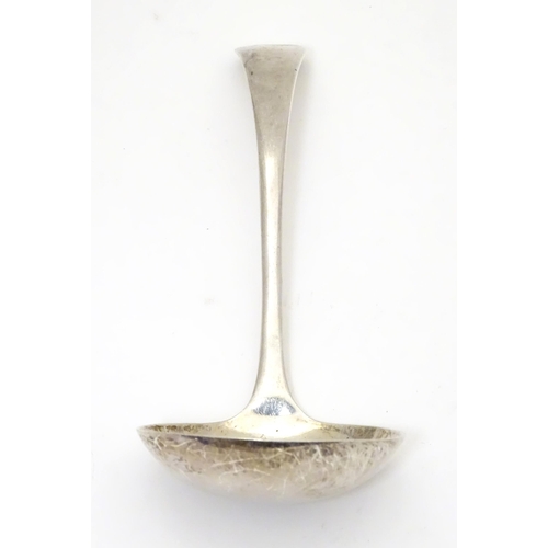 503 - A silver old English pattern sauce ladle.  Hallmarked Sheffield 1938 maker Viner's Ltd (Emile Viner)... 