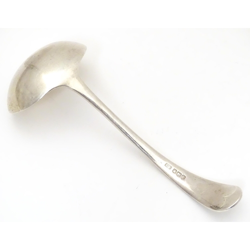 503 - A silver old English pattern sauce ladle.  Hallmarked Sheffield 1938 maker Viner's Ltd (Emile Viner)... 