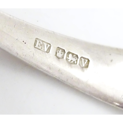 503 - A silver old English pattern sauce ladle.  Hallmarked Sheffield 1938 maker Viner's Ltd (Emile Viner)... 