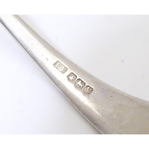 503 - A silver old English pattern sauce ladle.  Hallmarked Sheffield 1938 maker Viner's Ltd (Emile Viner)... 