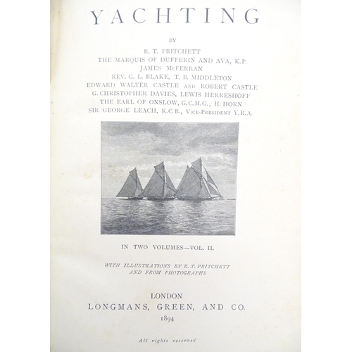 848 - Books: Four assorted books, titles comprising The Boating Man's Vade-Mecum, by William Winn, 1891; Y... 