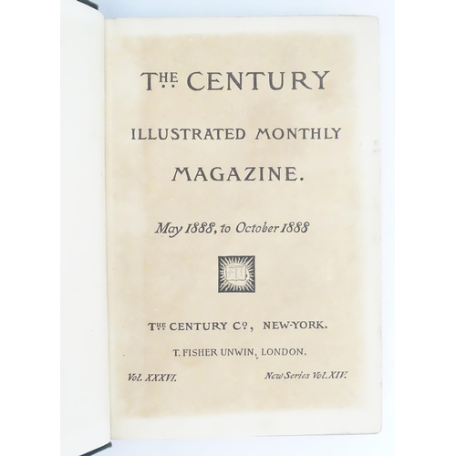 855 - Books: The Century Illustrated Magazine, two bound volumes, comprising May 1888 - October 1888, and ... 