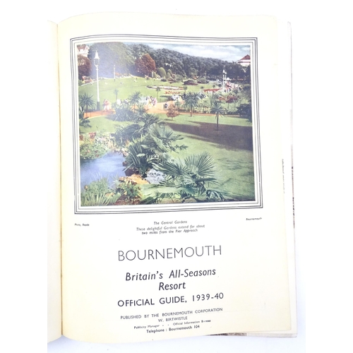 867 - Books: The Book of Bournemouth- Britain's All Seasons Resort, Official Guide 1939-40. Published by T... 