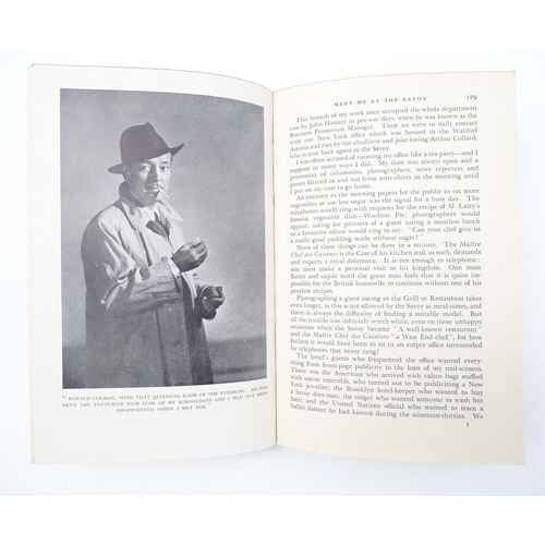 889 - Books: Three books comprising Meet Me At The Savoy, by Jean Nicol, 1952; The Cockney - A Survey of L... 