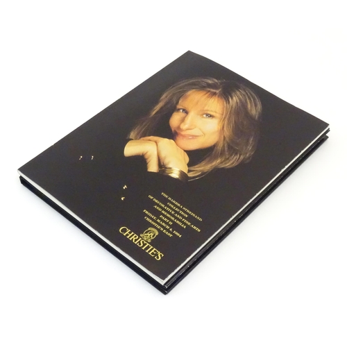 890 - Book: Christie's The Barbra Streisand Collection auction catalogues, two volumes, Christie's East an... 