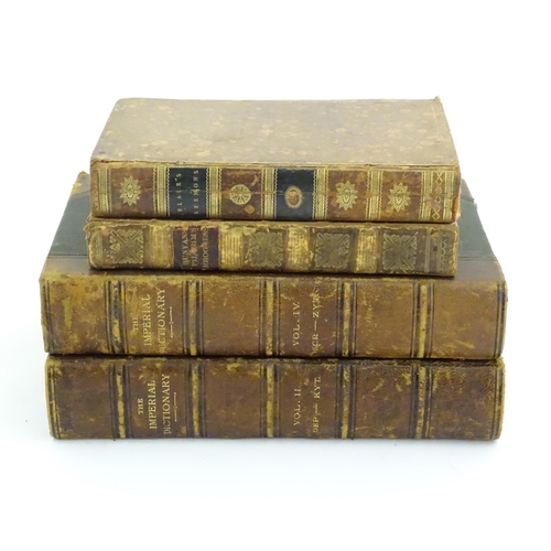 893 - Books: The Imperial Dictionary of the English Language, volumes 2 & 4, by John Ogilvie, edited by Ch... 