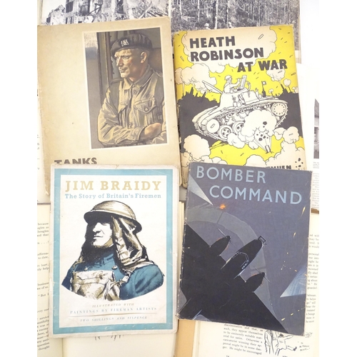 907 - Books: A quantity of books / publications on the subject of war, to include Bomber Command, 1941; Si... 