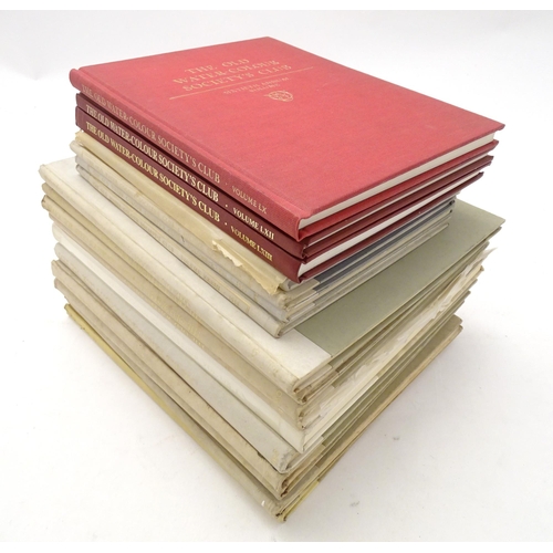 917 - Books: A quantity of bound annuals of The Old Watercolour Colour's Society comprising the years, 194... 