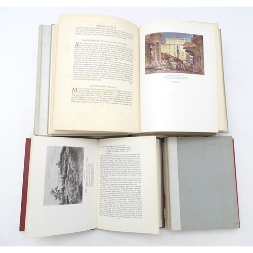 917 - Books: A quantity of bound annuals of The Old Watercolour Colour's Society comprising the years, 194... 