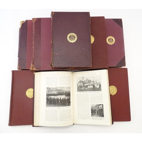 926 - Books: The Times History of the War (WWI / WW1), 9 volumes (VI, VII, VIII, IX, X, XI, XIII, XX and X... 