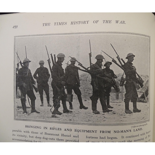 926 - Books: The Times History of the War (WWI / WW1), 9 volumes (VI, VII, VIII, IX, X, XI, XIII, XX and X... 