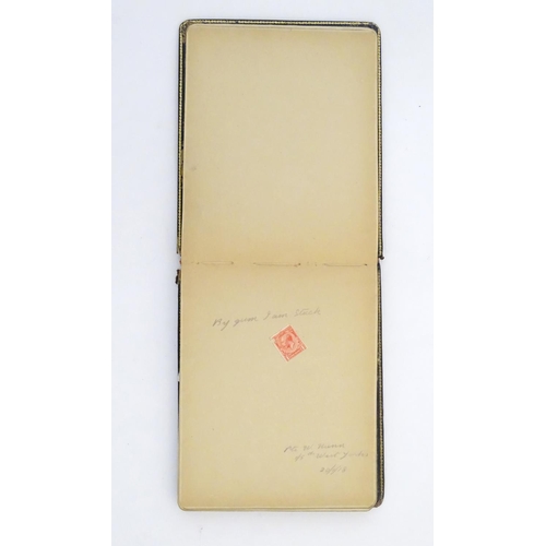 951 - An early 20thC autograph album / guest / visitor book belonging to a WWI / WW1 nurse named Lily Higg... 