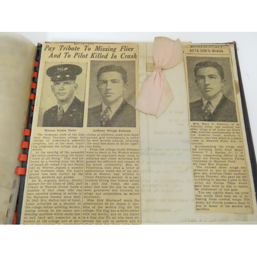 983 - Militaria , WW2 / WWII / World War 2 / Second World War : the personal scrapbook of Cadet Lieutenant... 