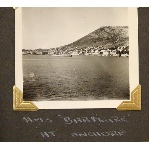 984 - Militaria, post-war 1950's photograph album, M(E) P. G. Ratty RN : the photograph album of a nationa... 