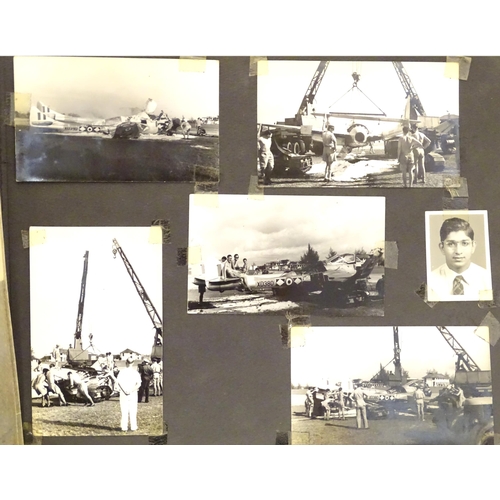 987 - RAF Tengah Singapore photo album. Militaria, Malayan Emergency 1950s photograph album : formerly of ... 