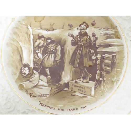 990A - Militaria, WW1 / WWI / World War 1 / First World War : a commemorative plate by Grimwades, decorated... 