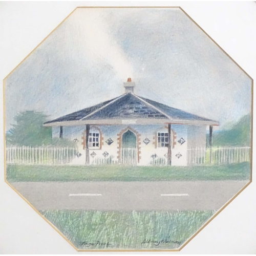 1695 - Albany Wiseman (1930-2021), Colour lithograph, Octagon Cottage. Facsimile signature lower. Together ... 