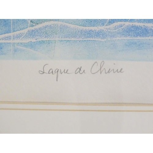 1705 - Shoichi Hasegawa (b. 1929), Japanese School, Limited edition, no. 54 / 110, Laque de Chine. Signed, ... 