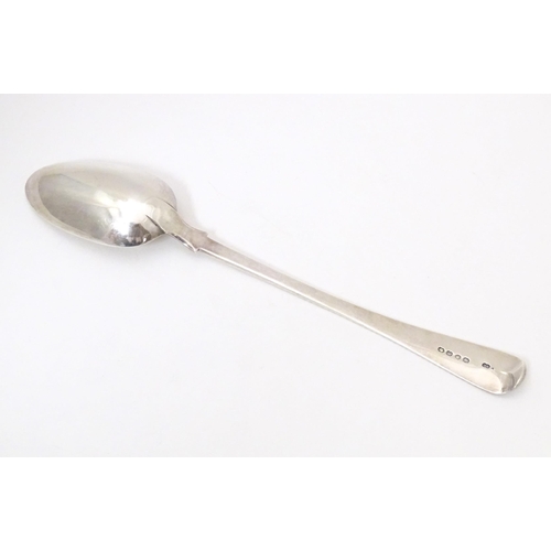 337 - A Victorian silver Old English pattern basting / stuffing spoon hallmarked London 1844, maker Chawne... 