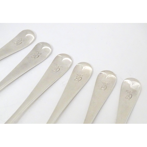 339 - A set of six silver forks hallmarked London 1936, maker Kemp Brothers. Approx. 7 1/2