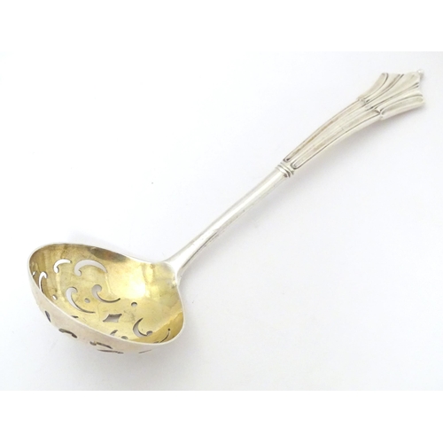 353 - A  silver Albany pattern sugar sifter spoon  Hallmarked London 1920, maker Francis Stebbings Approx.... 