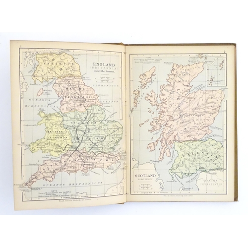 895 - Book: The Half-Crown Historical Atlas. Published by W. & A. K. Johnston, c. 1871