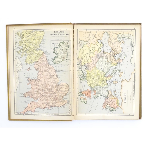 895 - Book: The Half-Crown Historical Atlas. Published by W. & A. K. Johnston, c. 1871