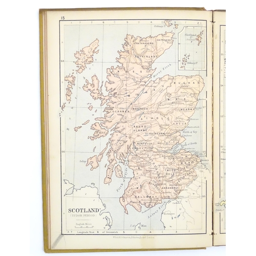 895 - Book: The Half-Crown Historical Atlas. Published by W. & A. K. Johnston, c. 1871