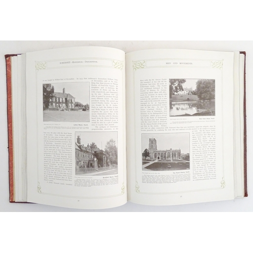 910 - Book: Somerset - Historical, Descriptive, Biographical. Published by W. Mate & Sons Ltd., 1926 for M... 