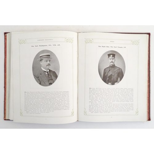 910 - Book: Somerset - Historical, Descriptive, Biographical. Published by W. Mate & Sons Ltd., 1926 for M... 