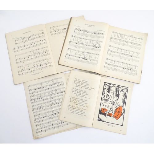 934 - Three early 20thC Hawaiian song books comprising Songs from Aloha Land, compiled by N. B. Bailey, 19... 