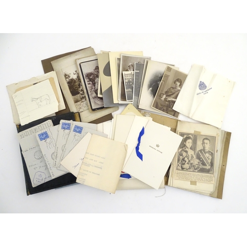 936 - A quantity of assorted early 20thC ephemera relating to Dorcas M. Naylor, former Foreign Office secr... 