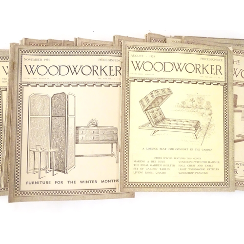 953 - A quantity of 1930s furniture magazines titled The Woodworker. (Approx. 30)