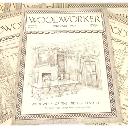 953 - A quantity of 1930s furniture magazines titled The Woodworker. (Approx. 30)