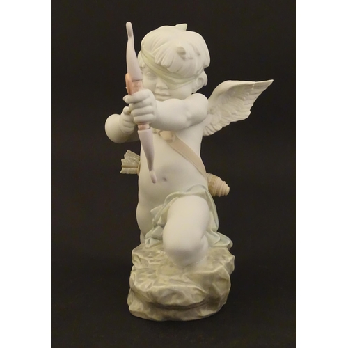 116 - A Lladro figure modelled as Cupid with bow, Straight to The Heart, model no. 9209. Marked under. Wit... 