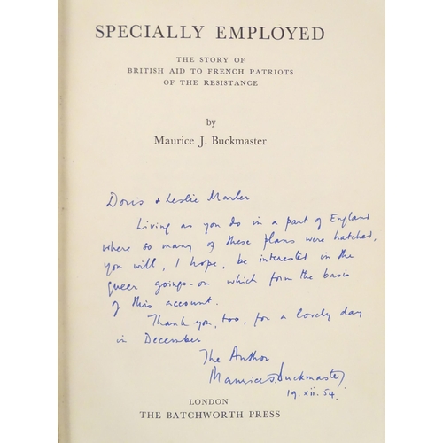 819 - Book: Specially Employed - The story of British aid to French patriots of the resistance, by Maurice... 