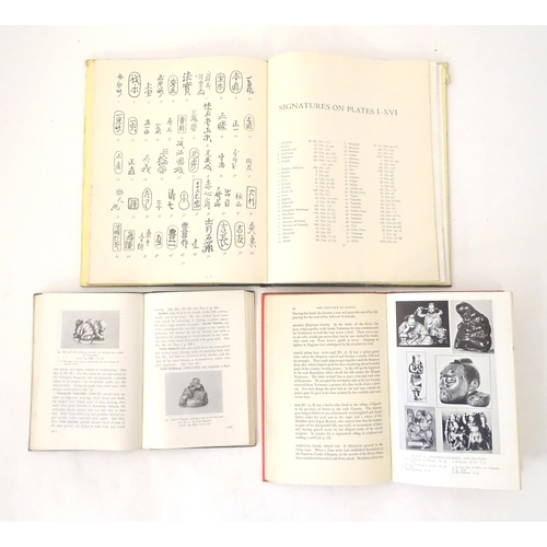 821 - Books: Three books comprising The Art of the Netsuke Carver, by Frederick Meinertzhagen, 1956; The N... 