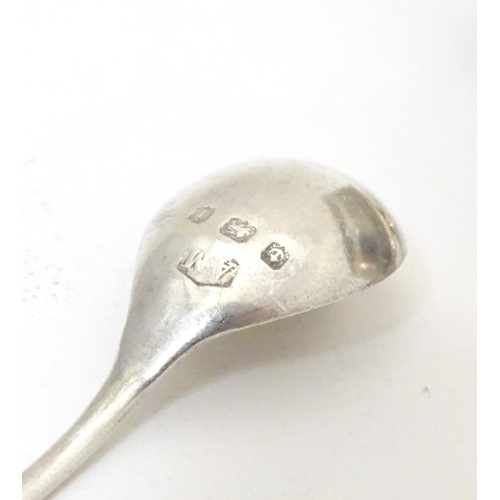 392 - A silver salt of oval form hallmarked Birmingham 1921, maker Gorham Manufacturing Company. Together ... 