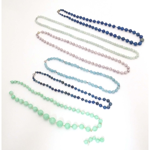 755 - Five assorted bead necklaces (5)