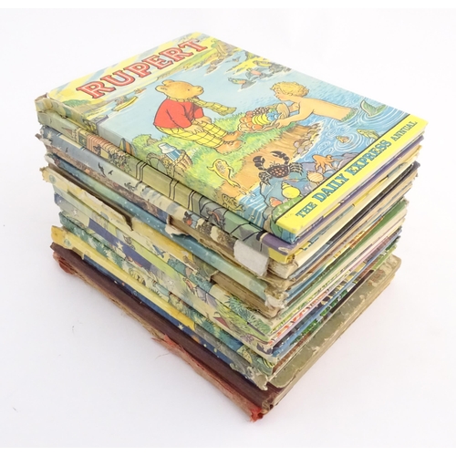 841 - Books: Thirteen Rupert Annuals to include the years 1960, 1966, 1968, 1969, 1970, 1972, 1973, 1974, ... 