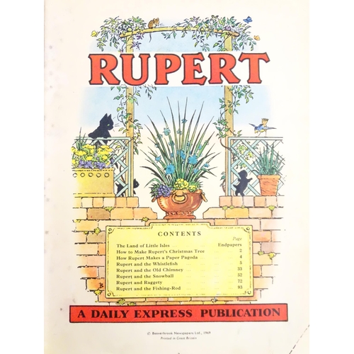 841 - Books: Thirteen Rupert Annuals to include the years 1960, 1966, 1968, 1969, 1970, 1972, 1973, 1974, ... 