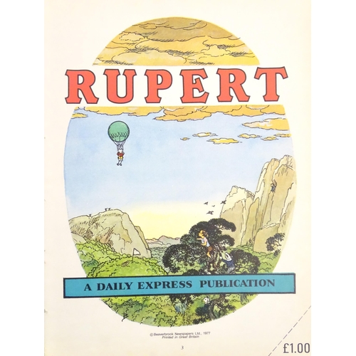 841 - Books: Thirteen Rupert Annuals to include the years 1960, 1966, 1968, 1969, 1970, 1972, 1973, 1974, ... 