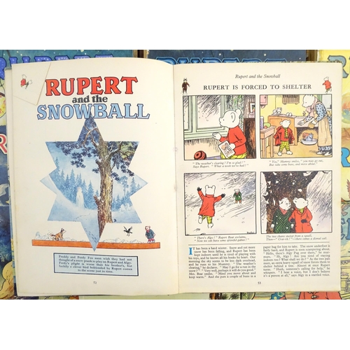 841 - Books: Thirteen Rupert Annuals to include the years 1960, 1966, 1968, 1969, 1970, 1972, 1973, 1974, ... 