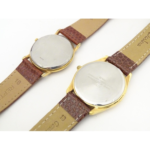 775 - A quantity of 20thC wrist watches, comprising examples by Timex , Accurist and Rotary , together wit... 