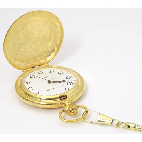 784 - A Philip Mercier pocket watch with quartz movement.