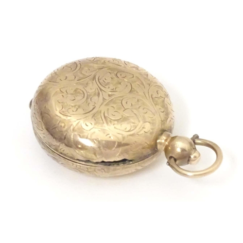 793 - A 9ct gold sovereign case hallmarked Birmingham 1903, maker S. Blanckensee & Son Ltd. Approx. 1 3/4