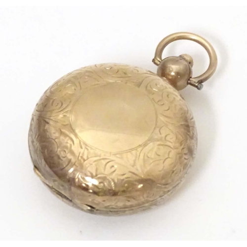 793 - A 9ct gold sovereign case hallmarked Birmingham 1903, maker S. Blanckensee & Son Ltd. Approx. 1 3/4