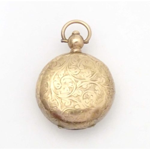 793 - A 9ct gold sovereign case hallmarked Birmingham 1903, maker S. Blanckensee & Son Ltd. Approx. 1 3/4