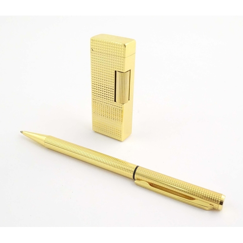 1068A - A mid to late 20thC presentation cased Win International lighter and ballpoint pen set, together wit... 